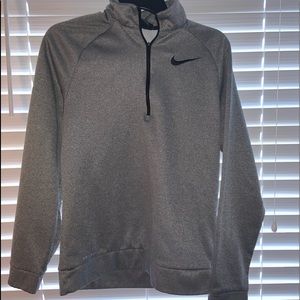 grey Nike quarter zip